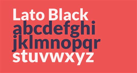 lato black font free download